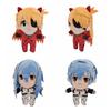 Boneco de Pelúcia Evangelion Ayanami Rei & Asuka