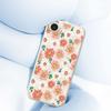 For iPhone 16e Case Chrysanthemum Pattern Printing Straight Edge TPU Phone Back Cover