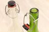 Aderia Swing Stopper Bottles, 720ml Green, Set of 3 [Glass Bottles with Airtight Caps], Made In Japan, MC-408