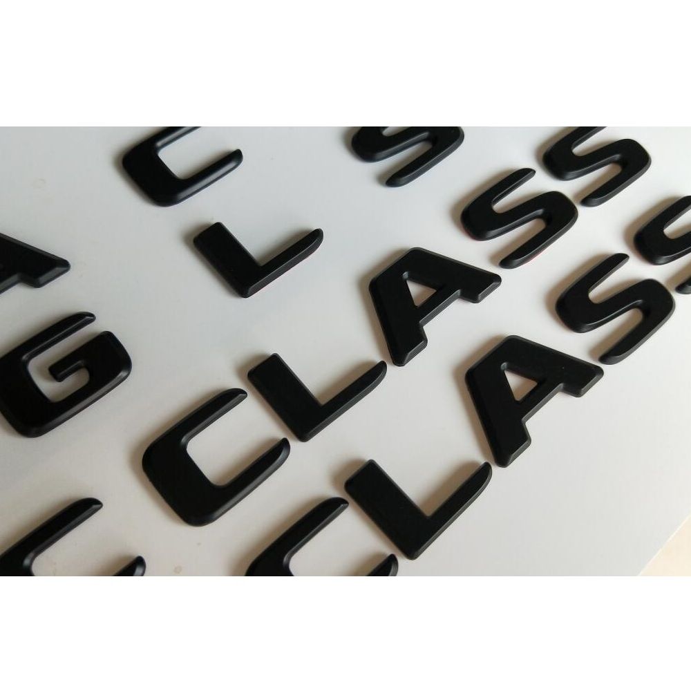 Flat Matt Black Red Letters Trunk Emblems Badges for Mercedes Benz AMG C63 E63s S63 S CLS63s GLE63s GLS63s 4MATIC