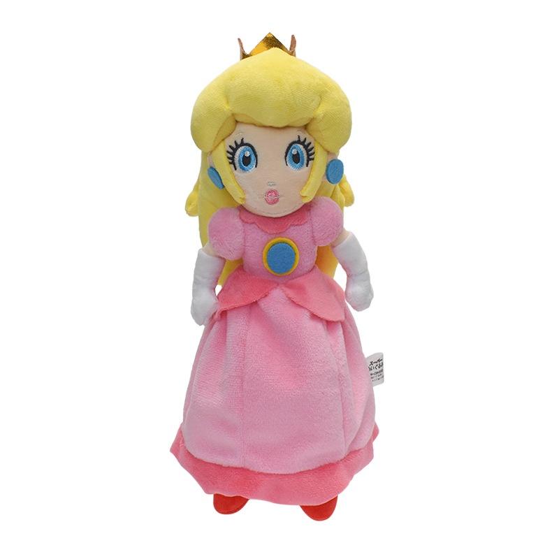 Super Mario Prinzessin Plüschpuppe Rosa Gelb Blau 25cm Weicher Kurzer Plüsch Maßgefertigt