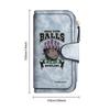 Funny Bowling Pattern Wallet for Women Men Portable Multi Card Holder Daily Use Purse