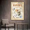 Pittura Stampa Immagine di arte della parete per soggiorno Caffè Poster Coffee Shop Cucina Decorazione Home Restaurant Bar Tela da parete