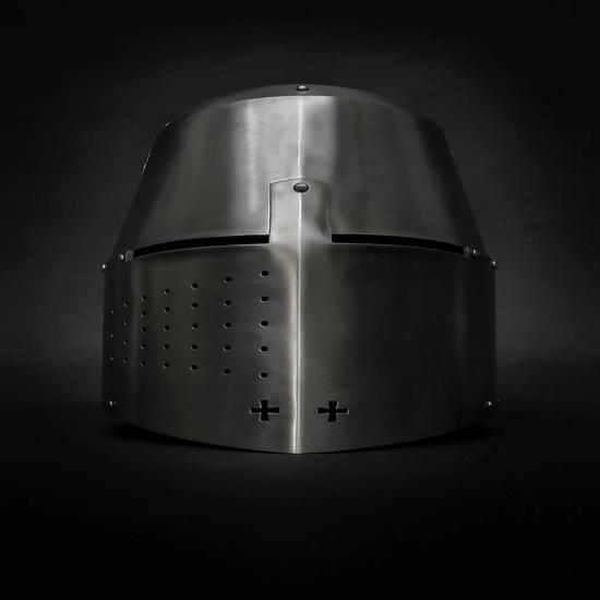 Handmade Medieval 14th Century Great Helmet Perfect for Renaissance Fair, Cosplay, LARP, Halloween Costume Authentic Steel Armor Replica