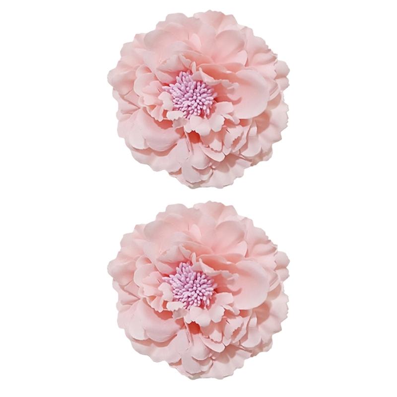 

Decorative Flower Shape Curtain Clips Simulated Floral Pattern Curatin Holdbacks Modern Window Decoration Magnetic рожевий