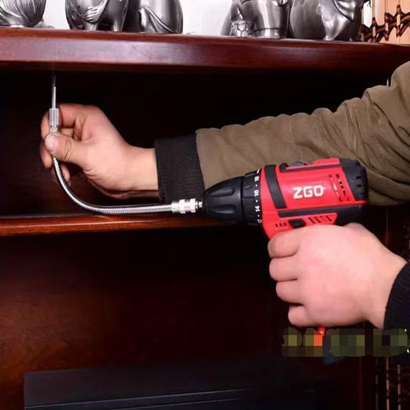 300mm Hexagonal Shank Metal Flex Extension Rod Bit Holder Magnetic Hex Screwdriver Bit Connection Socket for Hand Drill