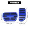 X AUTOHAUX Brake Foot Pedal Pad Kit Non Slip Drilling Aluminum Alloy Axle Pedal