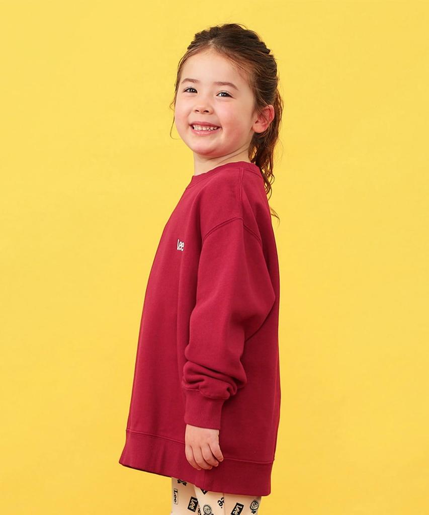 Lee Sweatshirt with Logo Back Sizes Kids' D.RED Print, 110cm-150cm