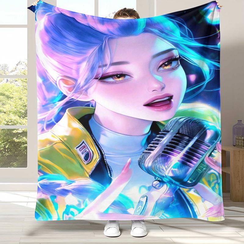 K-Pop Démonvadászok Arany Saja Fiúk Flanel Takaró, Ultrapuha Meleg Plüss Dobótakaró Otthonra Hálószoba Ágy Kanapé Fedésére Irodai Piknikhez