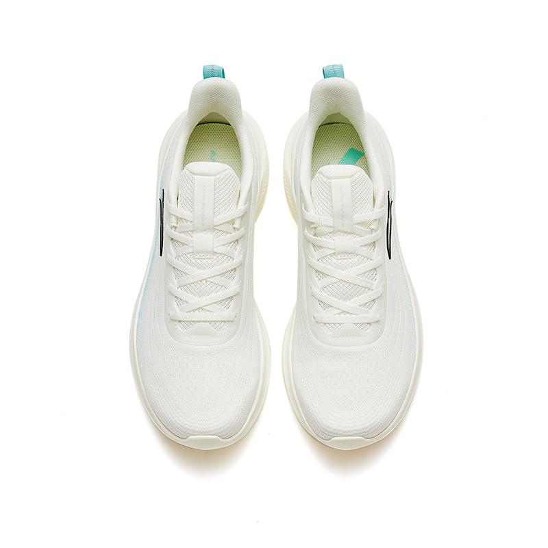 Anta Fabric Slip Resistant Abrasion Resistant Low Top Running Shoes Men's White Green Sneakers 912525504F-1