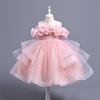 Girls' Formal Flower Girl Princess Dress with Sequined Puffy Skirt - Ideal for Piano Performances