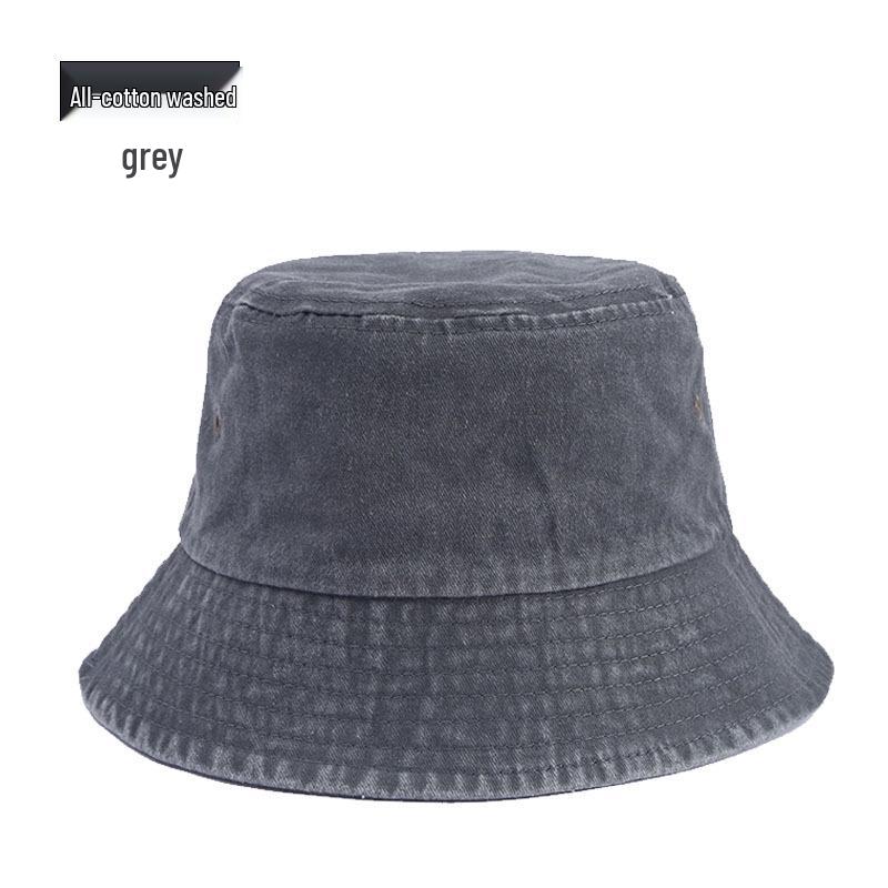 Vintage Hip-Hop Bavlněný Kbelíkový Klobouk
