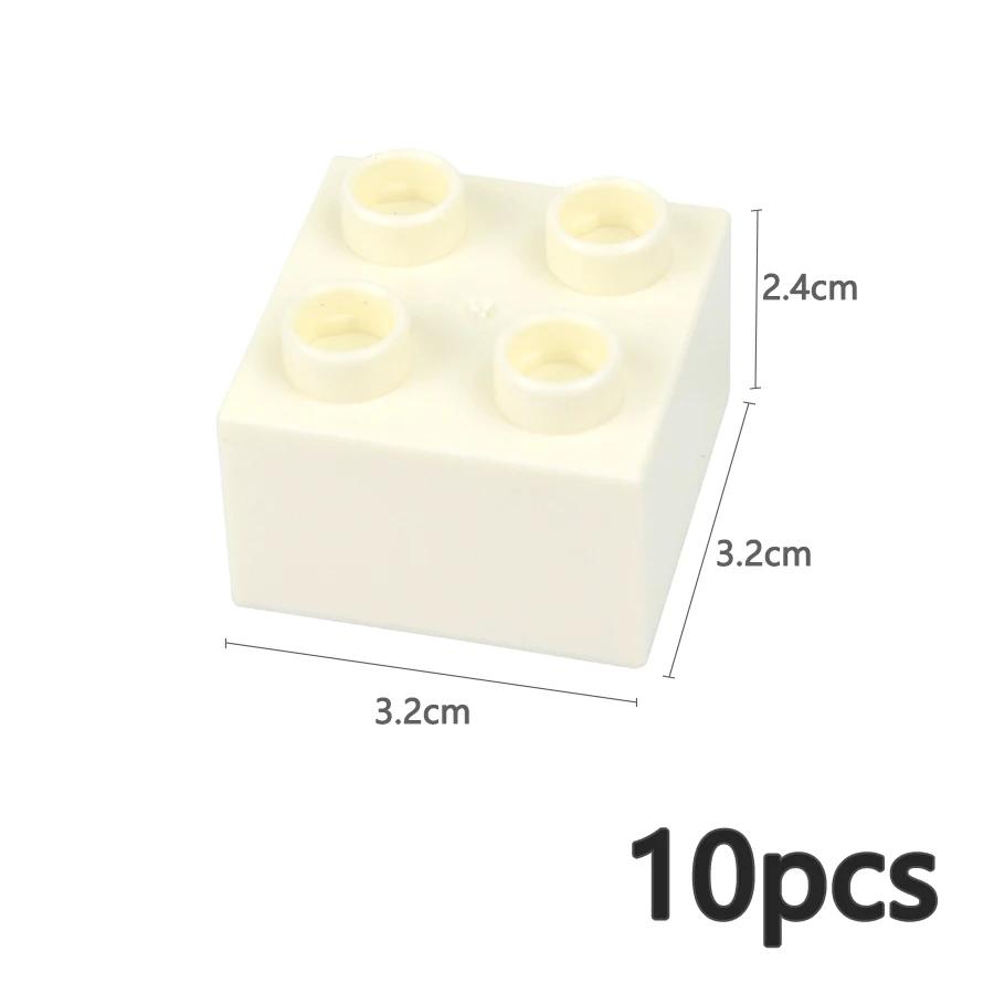 MOC Big Size Bulk Bricks Thick Building Blocks Educational Kid Creative Toys Slope Thin Large Particles Compatible With Duploes