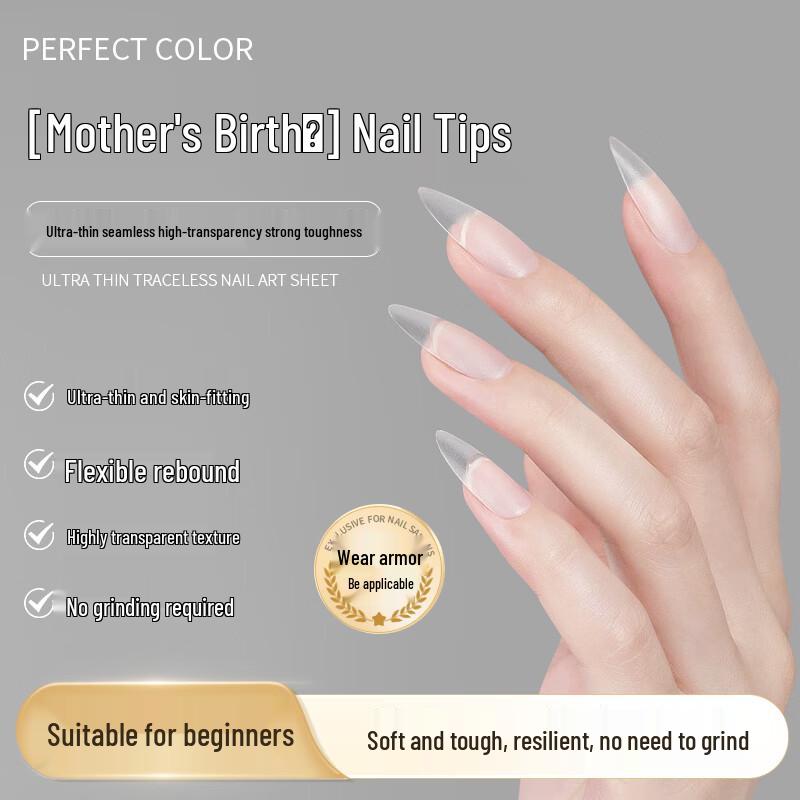 PERFECT COLOR Natural-Look Ultra-Thin Matte Nail Tips