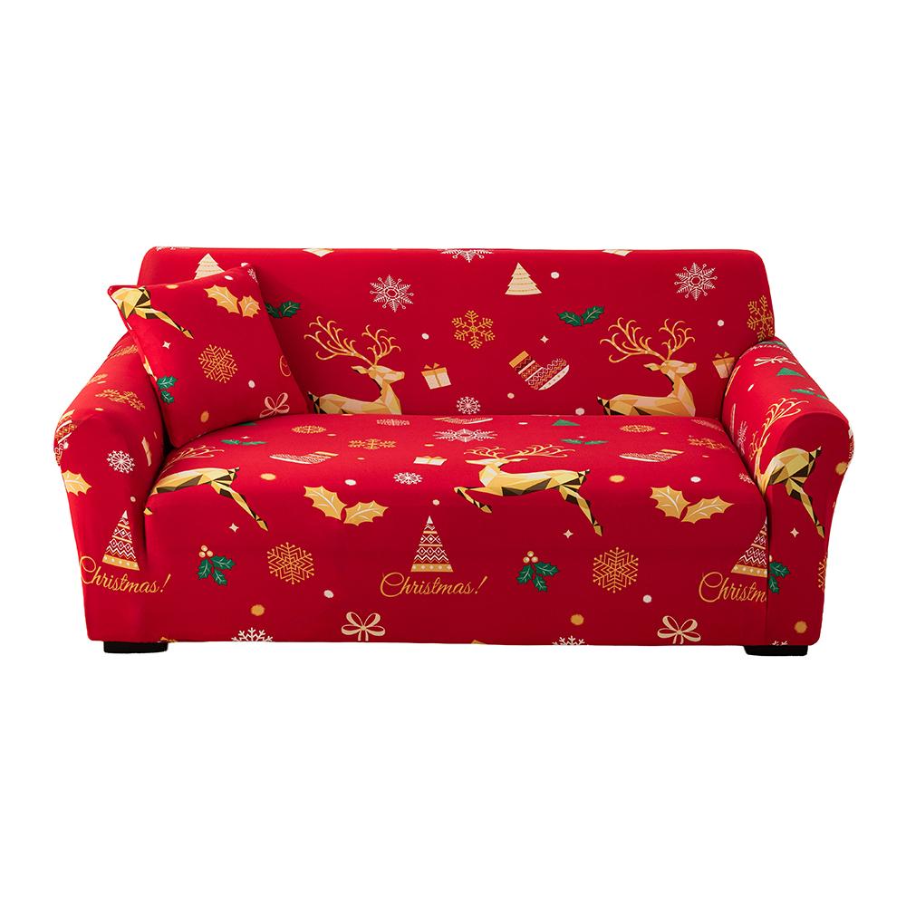 1Pc Printedastic Sofa Slipcover Nonslip Stretch Halloween Christmas New  Sofa Cover Home Living Room Sofa Protector Cover