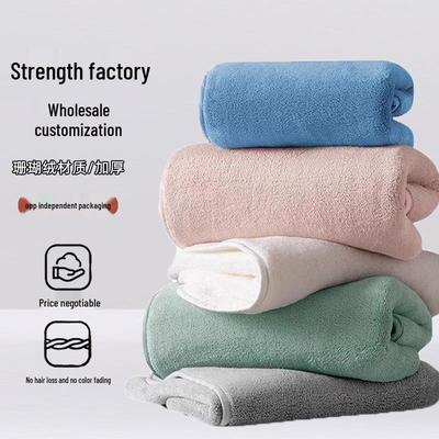 Snowflake Coral Fleece Quick-Dry Bath Towel Set – Thick, Absorbent, Large Size for Adults, Ideal for Beach or Home.