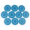 10Pcs Of 5-Inch 8-Hole Diamond-Shaped Sanding Discs With Adhesive Backing, Available In Grits 60-400 For Woodworking