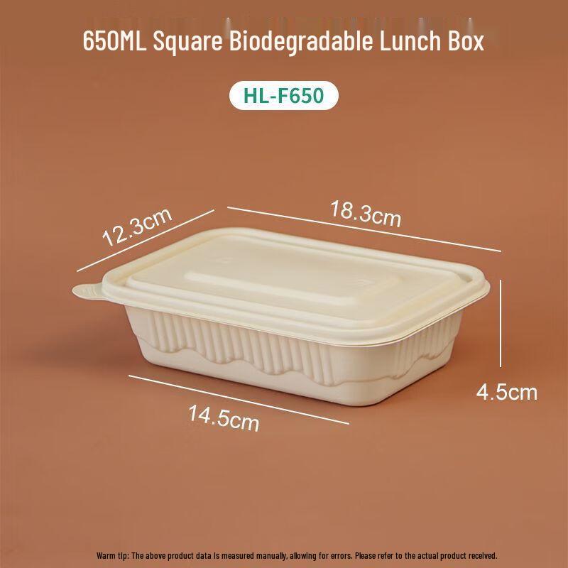 

COFLYEE Degradable Corn Starch Meal Box