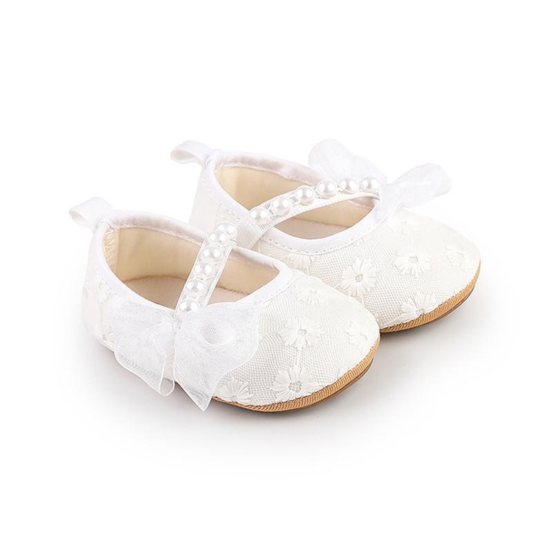 Infant Baby Girls Flat Non-slip Shoes First Walker Princess Shoes