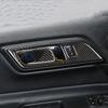 Stylish Carbon Fiber Inner Door Handles Bowl Trim For Ford Mustang 2015-2017