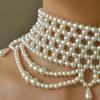 Stylish Layer Pearls Necklace Versatile Fashion Accessory Can Pair Casual Outfits Professional Attire Effortlessly