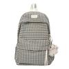 Schoolbag schoolbag girls Japanese small fresh plaid cute backpack college student casual versatile travel backpack