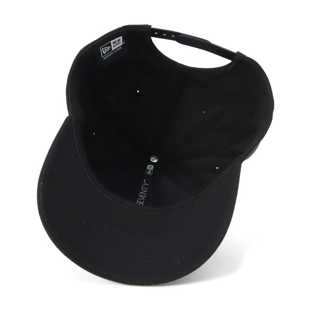 [New Era] Cap, Plain, Black, Black, SM, 970SS, BASIC BLK WHI, 25J