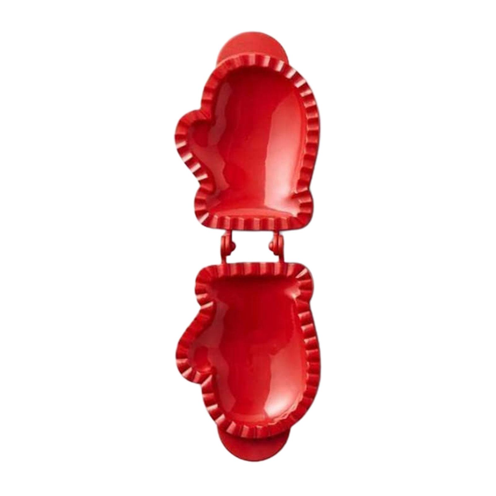 

Xmas Tree Snowflake Mittens Pie Mould Dough Press Mold Hand Pie Molds for Christmas Baking Cookie Thanksgiving Party B