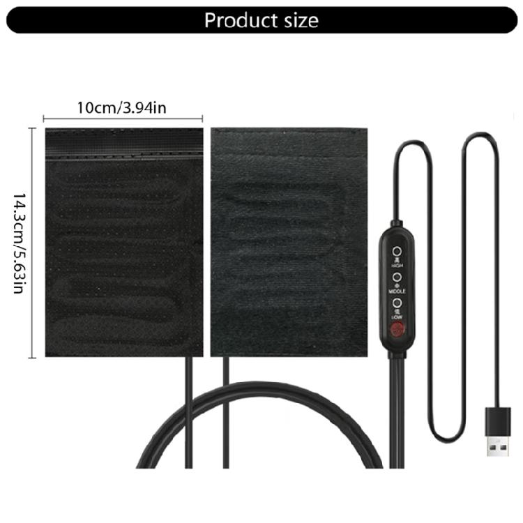 Three Stage Temperature Control Heated Grips USB Heated Motorcycle Handlebar Covers Simple Installation for Motorcycles
