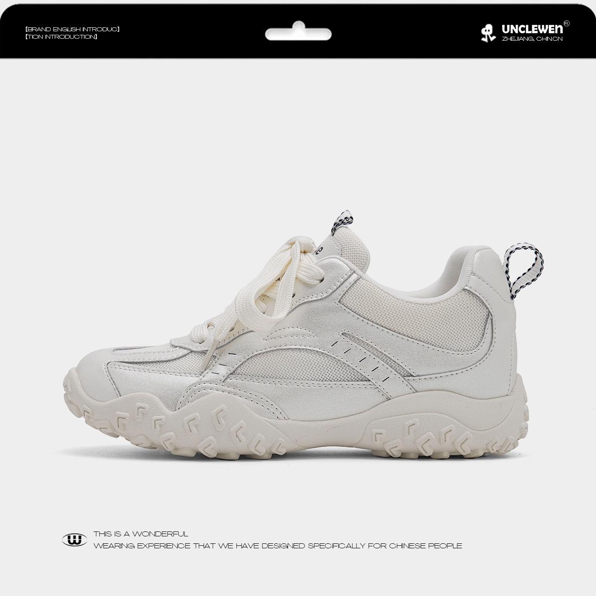 

6CM~ inner height increase heel small German training shoes women s 2025 summer new thick-soled mesh breathable casual sports shoes 35