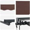Electric Retractable Awning Brown and Anthracite 4 X 3 M