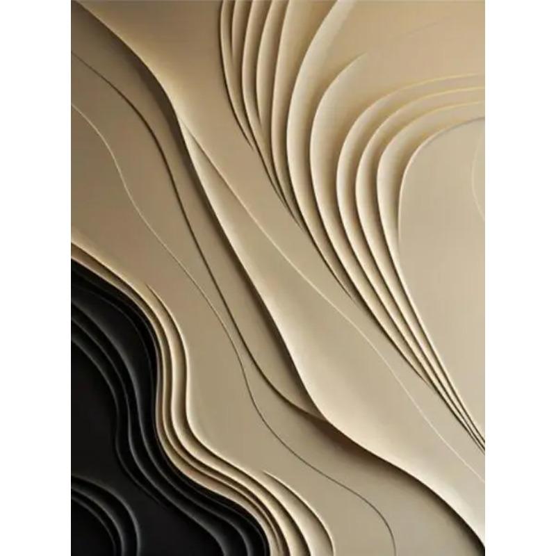 Abstract 3D Vision Textured Wrinkle Minimalist Wall Art Modern Canvas Painting Posters Prints Bedroom Living Room Home Decor