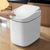 Sealed Design Mini Trash Can Swing Top Lid Plastic Dustbin Durable Small Garbage Can  Desktop Use