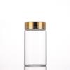 65mm Thickened High-Transparency Glass Bottle with Gold Oxidized Aluminum Screw Cap for Cereal and Grain Packaging.