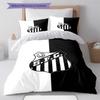 Santos FC Pattern Bedding Set Quilt Cover Pillowcase Home Decor Gift (1 * Duvet Cover + 2 * Pillowcase, Without Core)