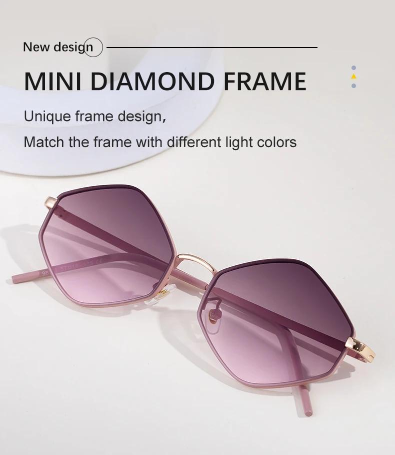 Vintage Steampunk Polygon Sunglasses Women 2025 Luxury Brand Classic Hexagon Sun Glasses Trendy Driving Shades For Ladies UV400