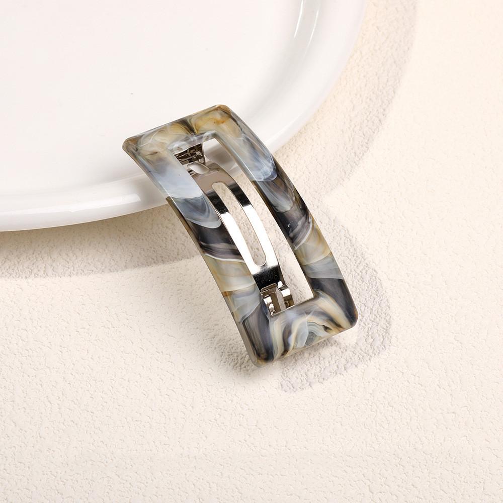 

Marble Patterned Plastic Spring Hair Clips Hairpins Women Girls Hair Barrettes Accessories Hairclips Headdress Headwear Ornament about 3.5x8 cm