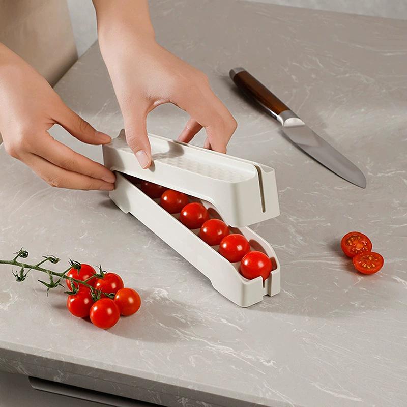 1PCS Little Tomato Slicer Multifunctional Fruit Cherry Grape Tomatoes Splitter Slicer Gadgets Artifact Kitchen Accessories