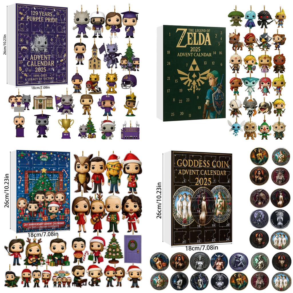 Stray Kids Weihnachts-Adventskalender mit 24 Acryl-Dekorationen zum Verschenken in der Weihnachtszeit