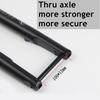 Gravel Magnesium Alloy Off-Road Front Fork 700C Shock Absorbing Air Suspension Conical Bicycle Disc Brake Thru Axle 100 * 12MM