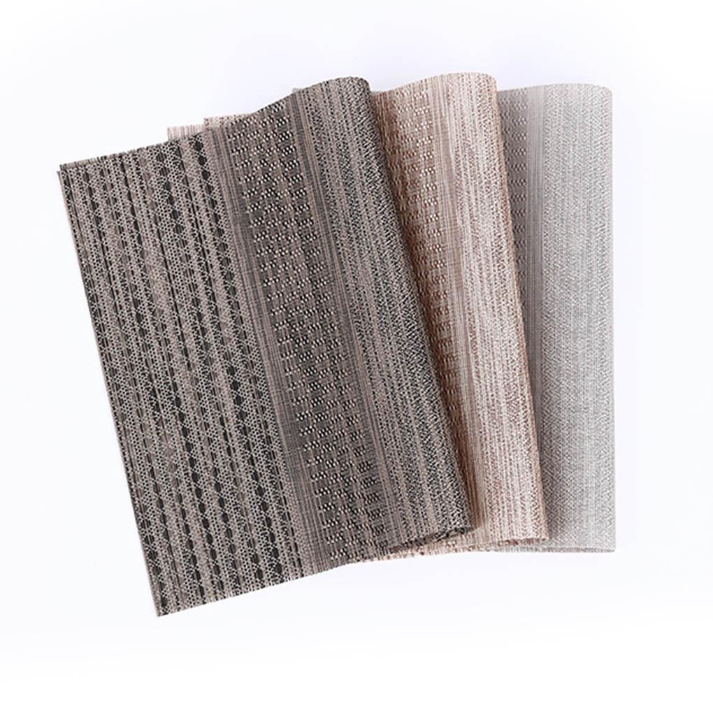 Dining Pad Table Mat Home Supplies Vinyl Elegant PVC Ple Style Place Coaster Decorations Thicken Design Bowl Mats