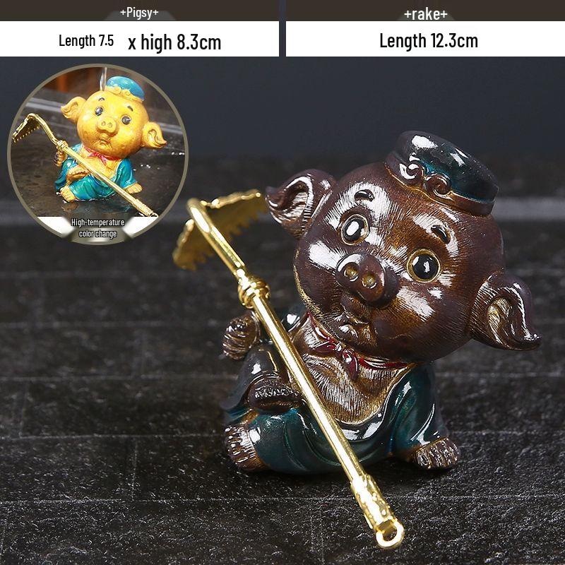Heat-Sensitive Color Changing Resin Tea Pet