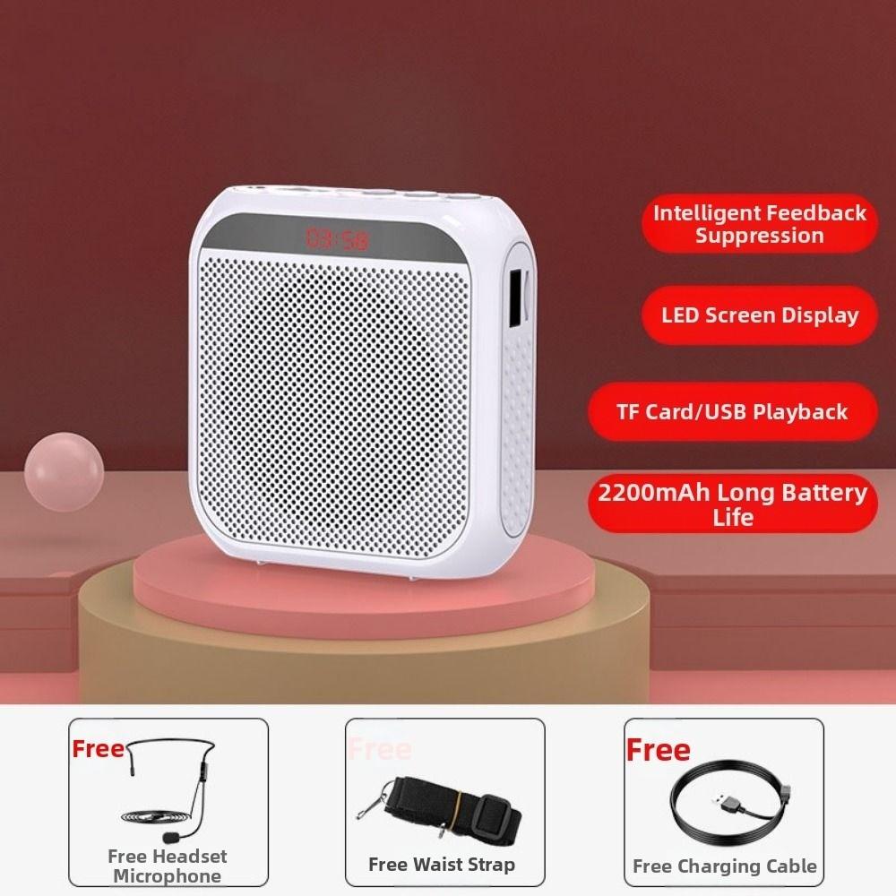 Rechargeable Megaphone With Microphone Classroom Sound Speaker Mini Audio Speaker  For Teachers