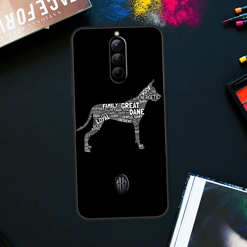 

Great Dane Dog Case For ZTE Nubia Red Magic 9 8 8S Pro Plus RedMagic 6S 7S Pro 6 7 Pro 5S 6R 5G Back Cover Red Magic 6s Pro