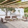 Day and Night - Day and Night Garden Furniture Set 8 Pieces and Brown Synthetic Rattan Cushions