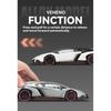 1/24 Lamborghini Poison Veneno Car Alloy Car Diecast Metal Model Sound Light Pull Back Toy Collect Gift Box Ornaments Kids Toys