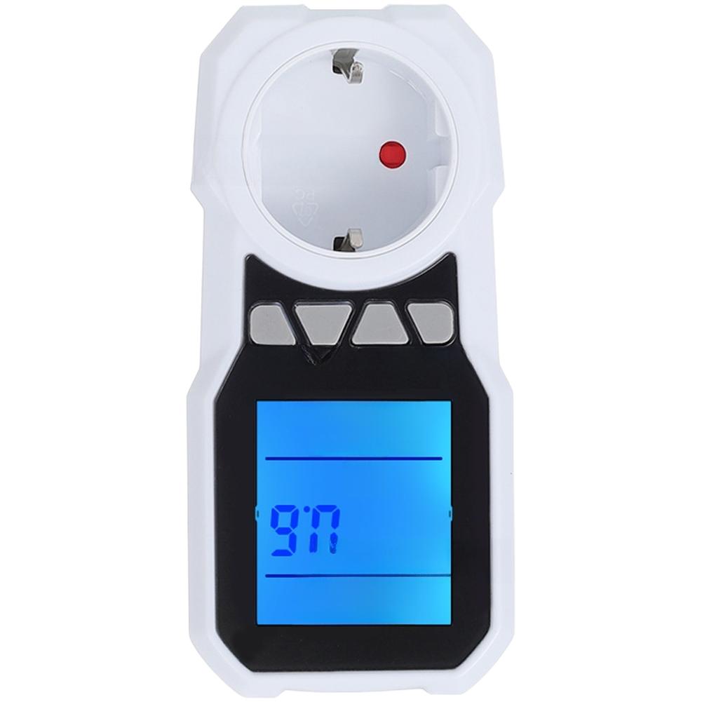 Power Meter with LCD Screen for Monitoring Voltage Current and Electricity Consumption in Household Appliances