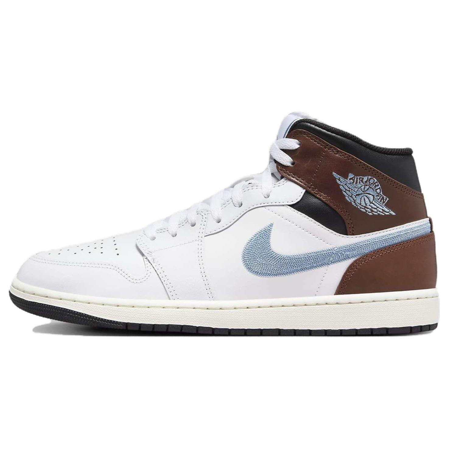 Air Jordan 1 Mid SE Brown Blue Grey Men s FQ7831-142 EU 41