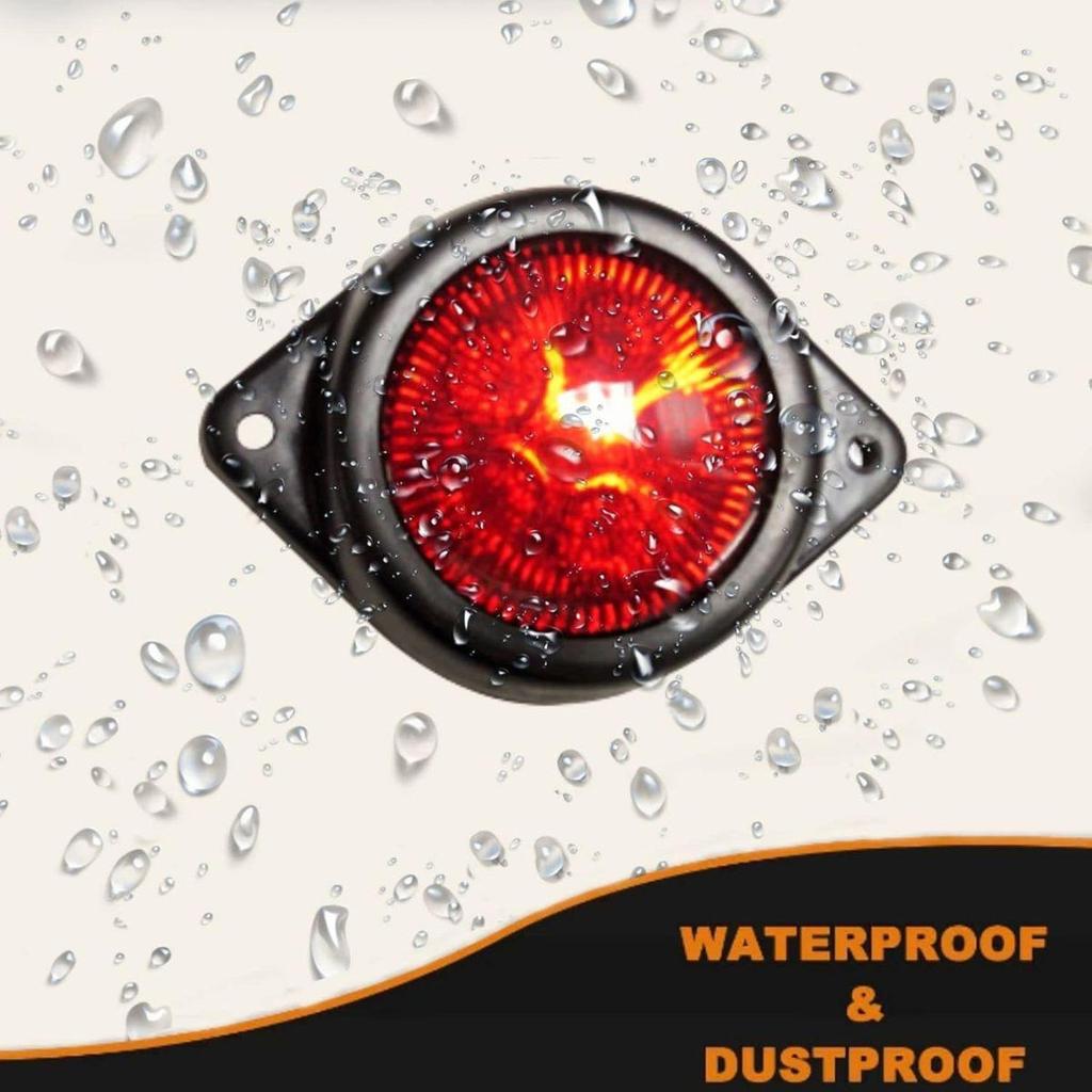 APSMOTIV LED Outline Marker lights Trailer for Truck 24V Clearance Lamp for Truck Trailers chicken lights semi trucks freightliner cargo Marker lights