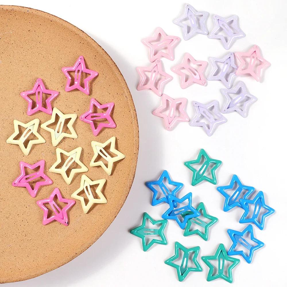 20Pcs Colorful Star BB Hair Clips For Girls Children Lovely Hair Decorate Hairpins Barrettes Headwear Kids Hair Accessories